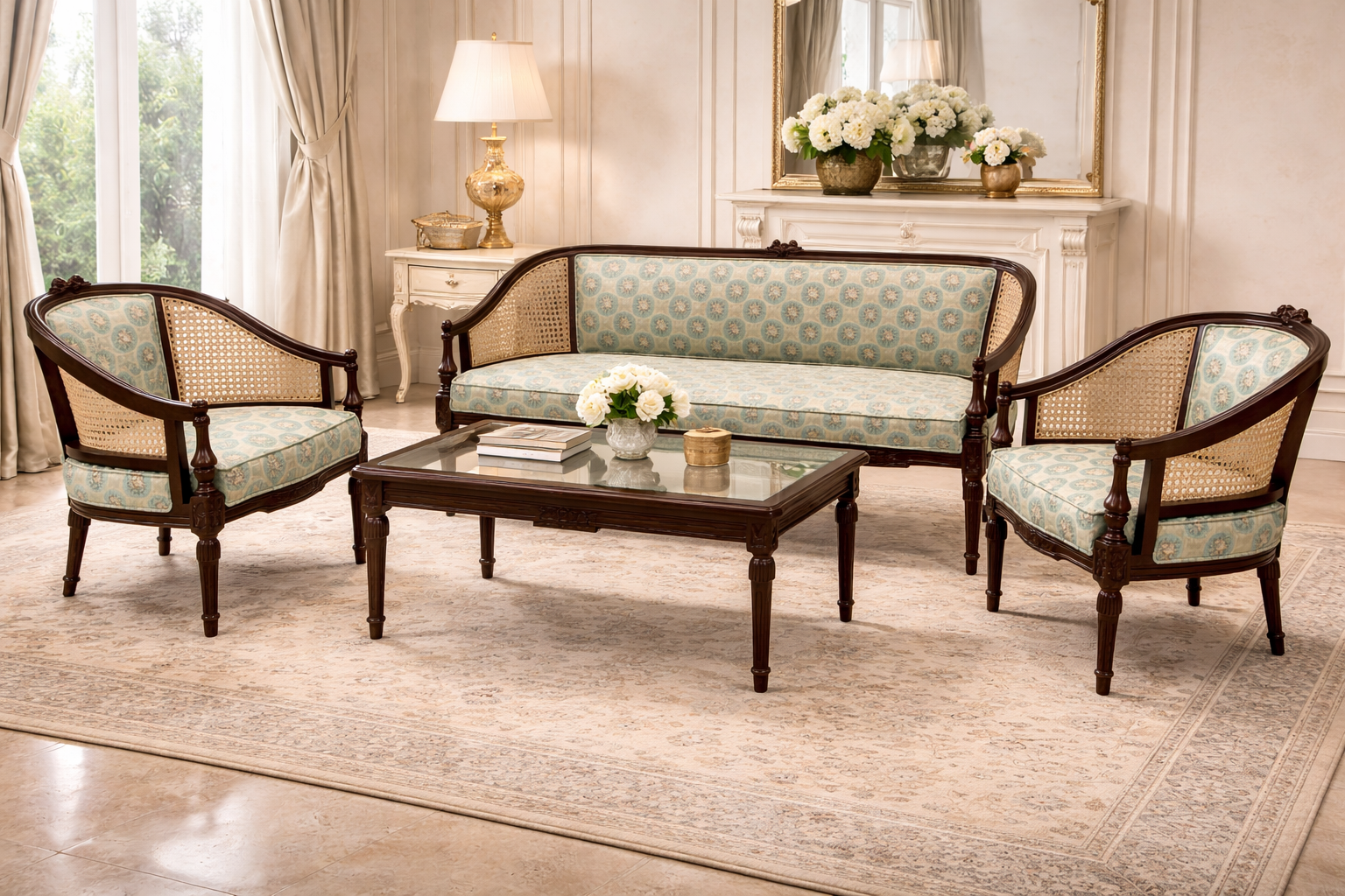 Cane Sofa