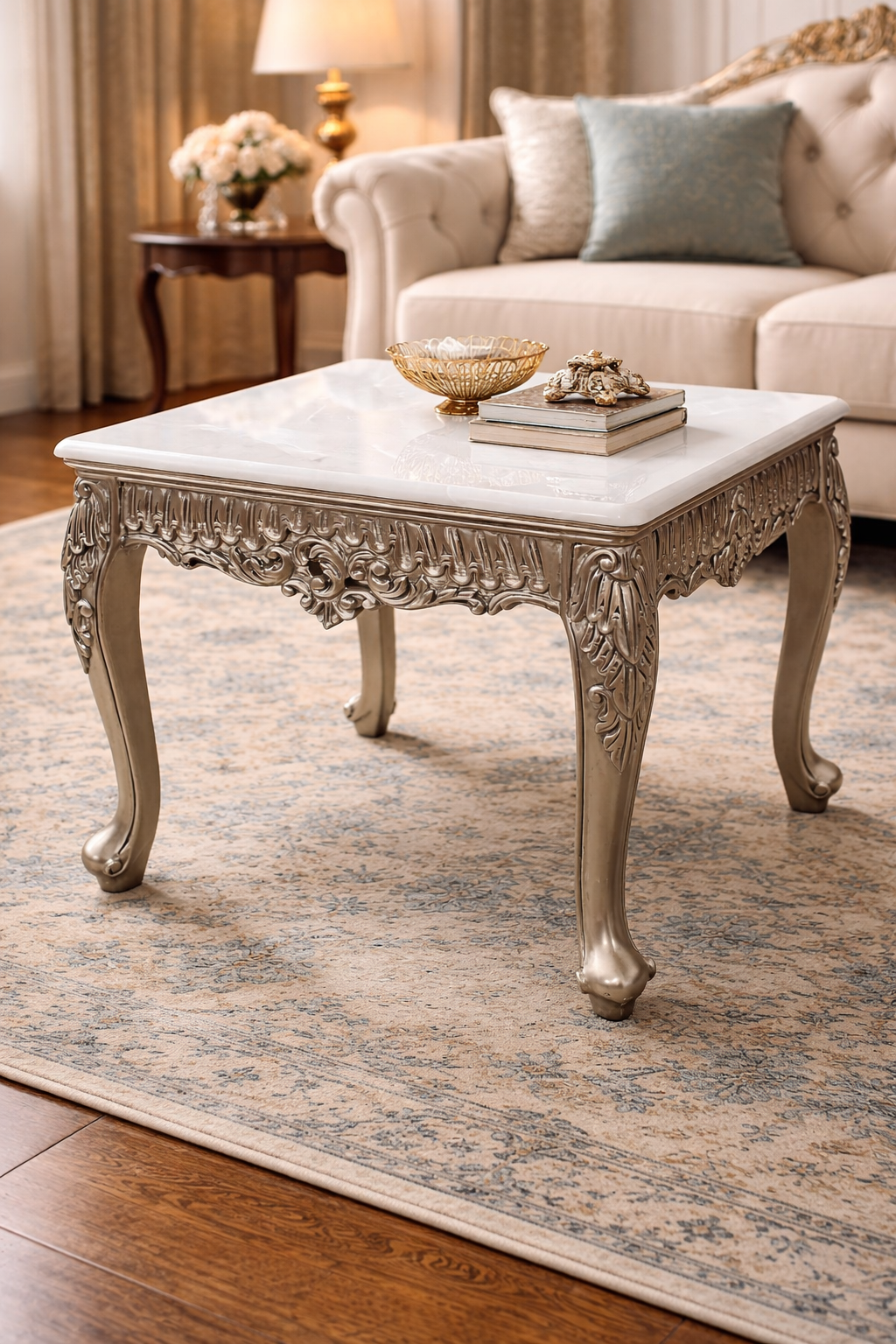 Ivory Crown Table